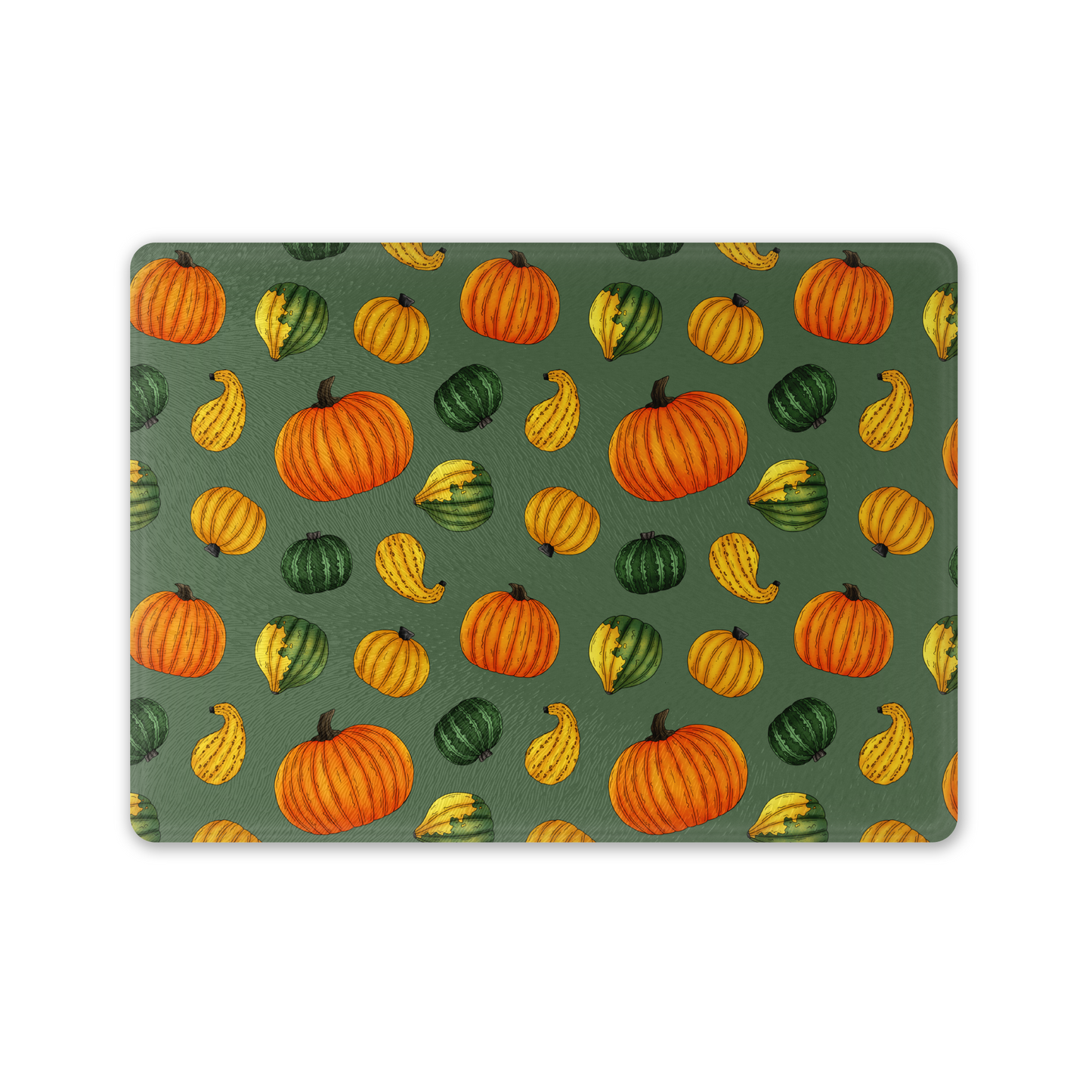 Pumpkins Glass Chopping Board