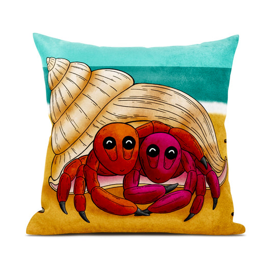 There's No Shell Like Home Hermit Crab Cushion