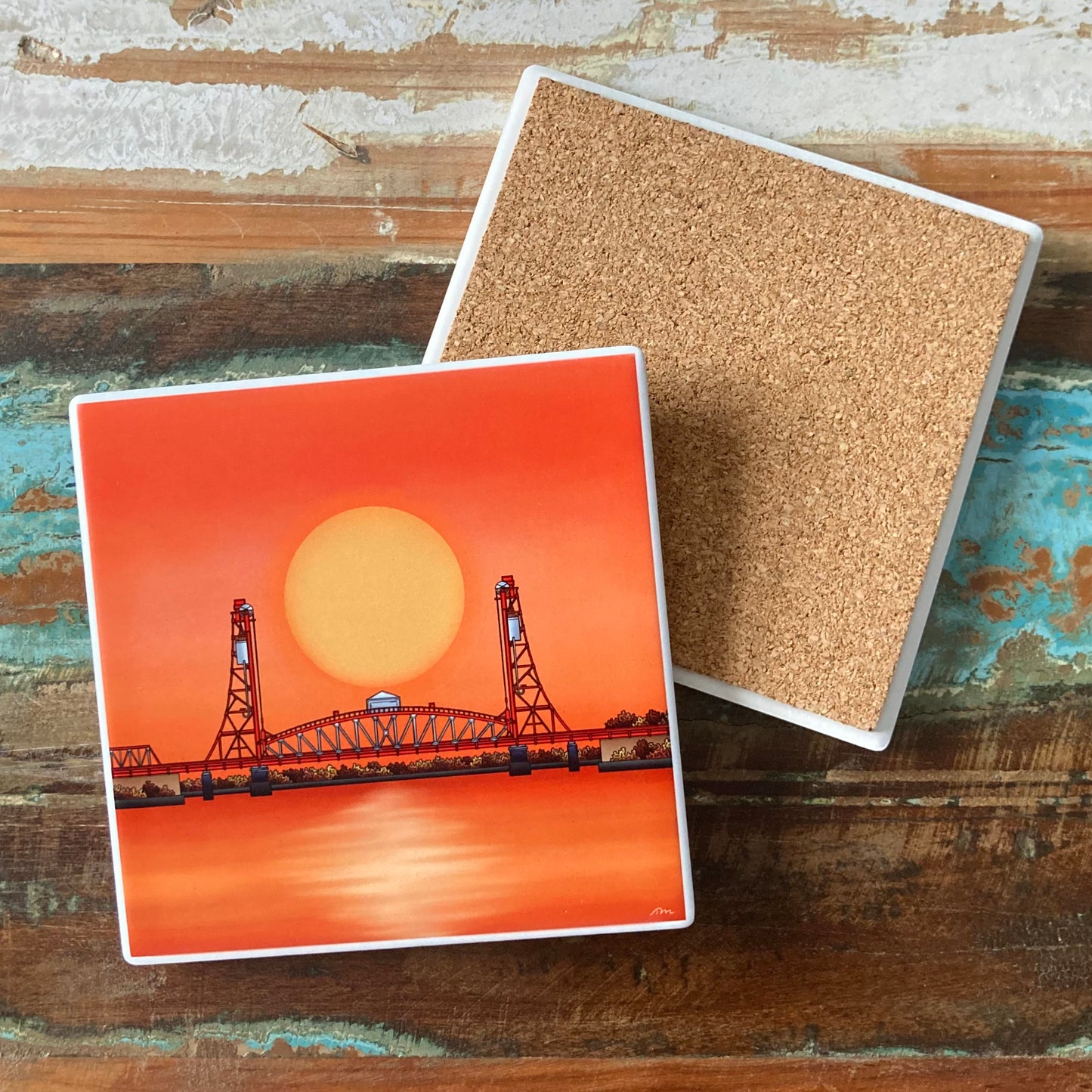 Tees Newport Bride Ceramic Coaster