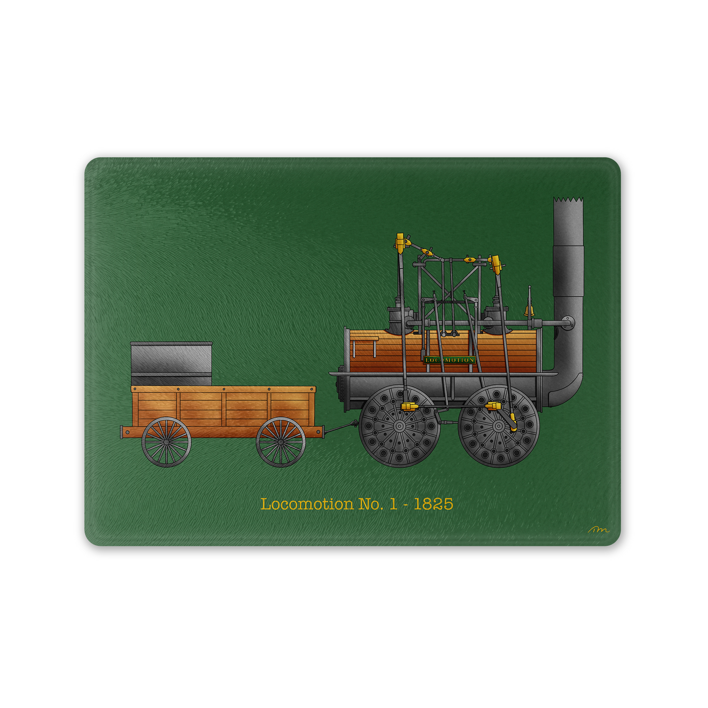 Locomotion No. 1 Glass Chopping Board