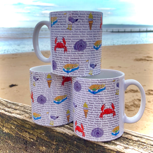 North Yorkshire Seaside Ceramic Mug
