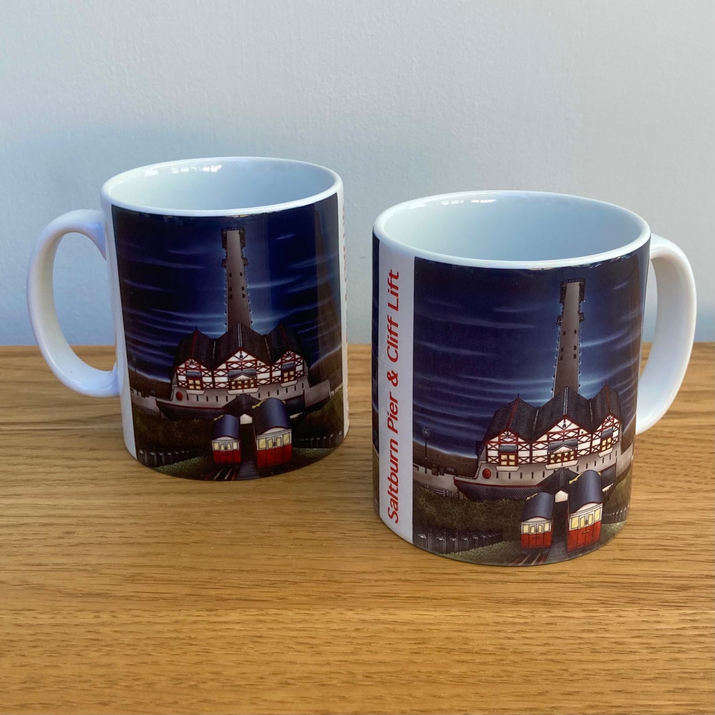 Saltburn Pier and Cliff Lift Ceramic Mug