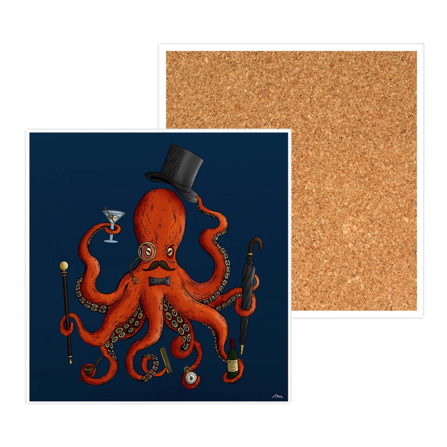 Deeply Dapper Ceramic Coaster