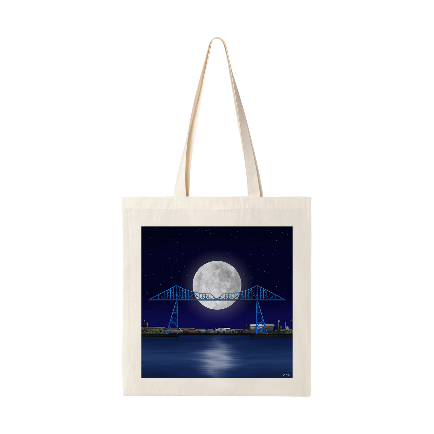Tees Transporter Bridge Tote Bag