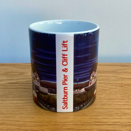 Saltburn Pier and Cliff Lift Ceramic Mug