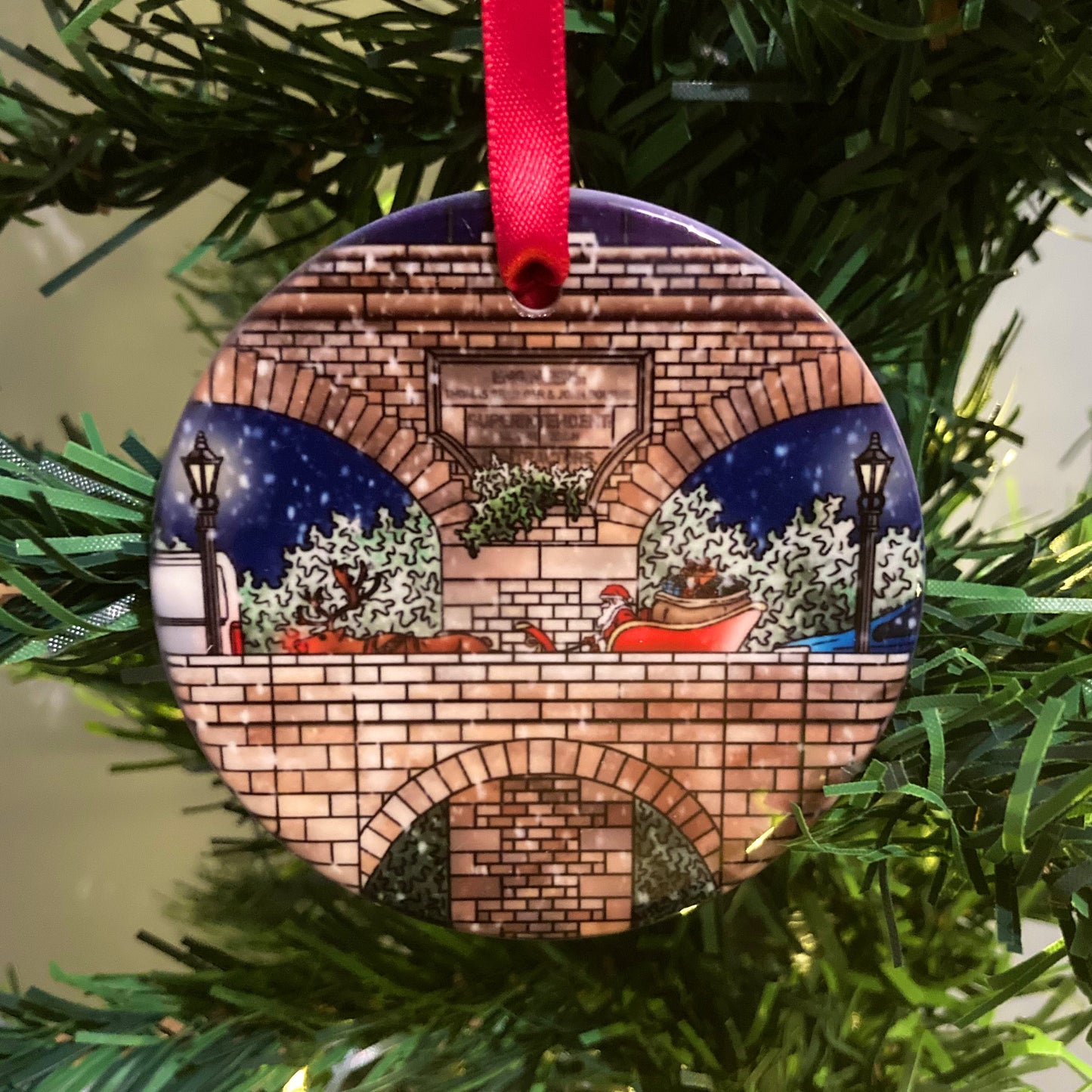 Yarm Bridge and Viaduct Christmas Tree Decoration