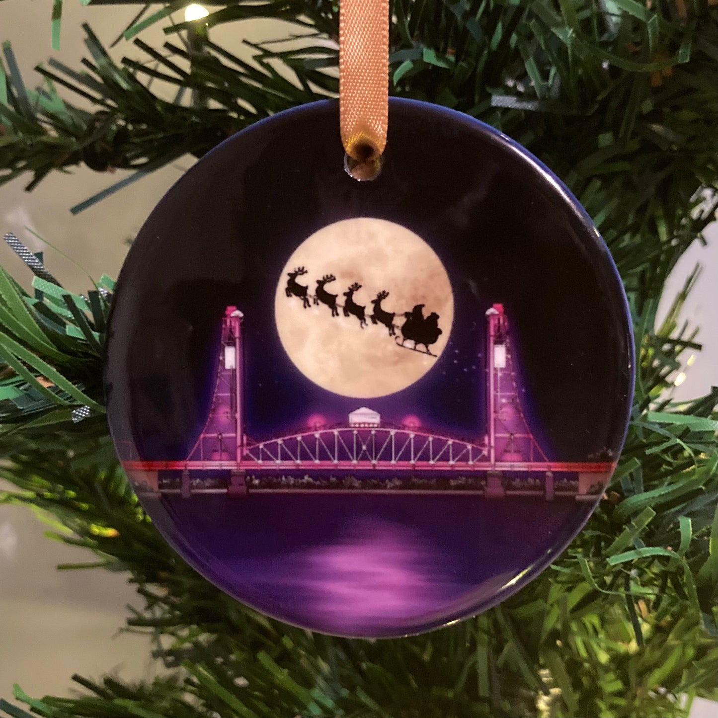 Tees Newport Bridge Christmas Tree Decoration