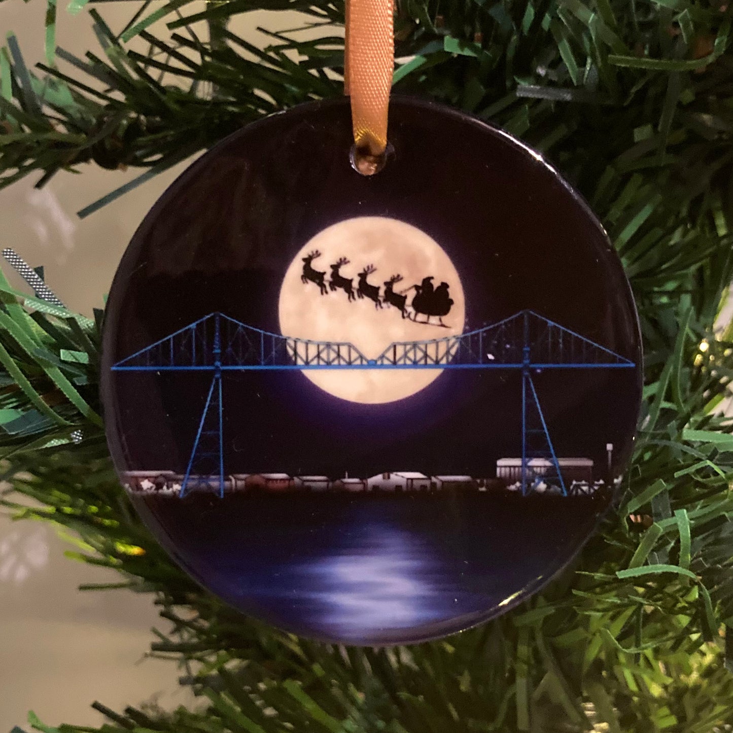 Tees Transporter Bridge Christmas Tree Decoration
