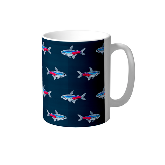 Neon Tetra Fish Ceramic Mug