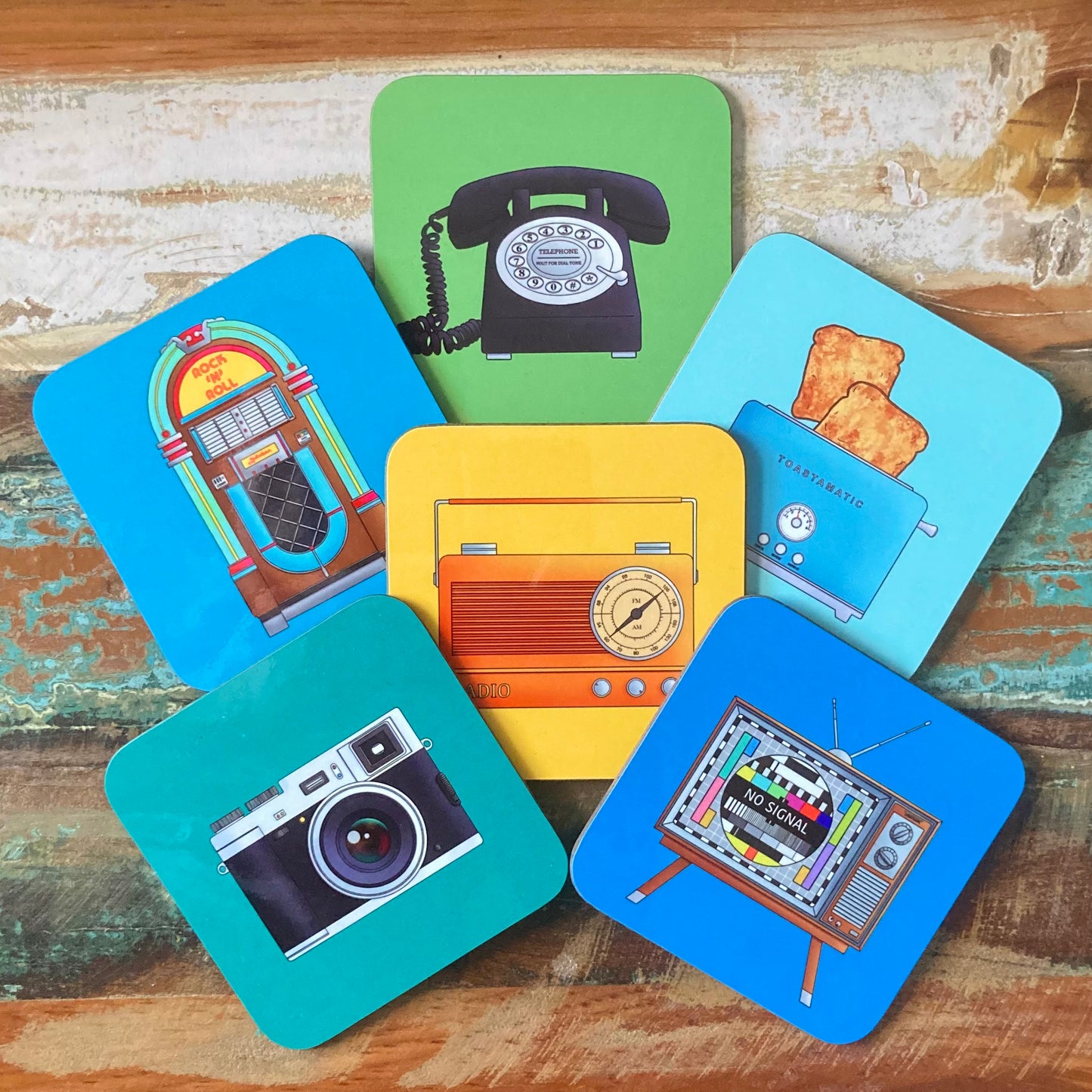 Retro Coasters (Set of 6)