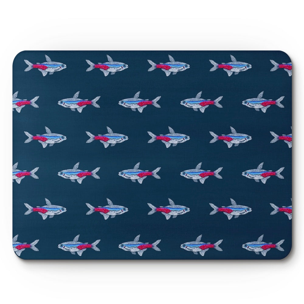 Neon Tetra Fish Placemat