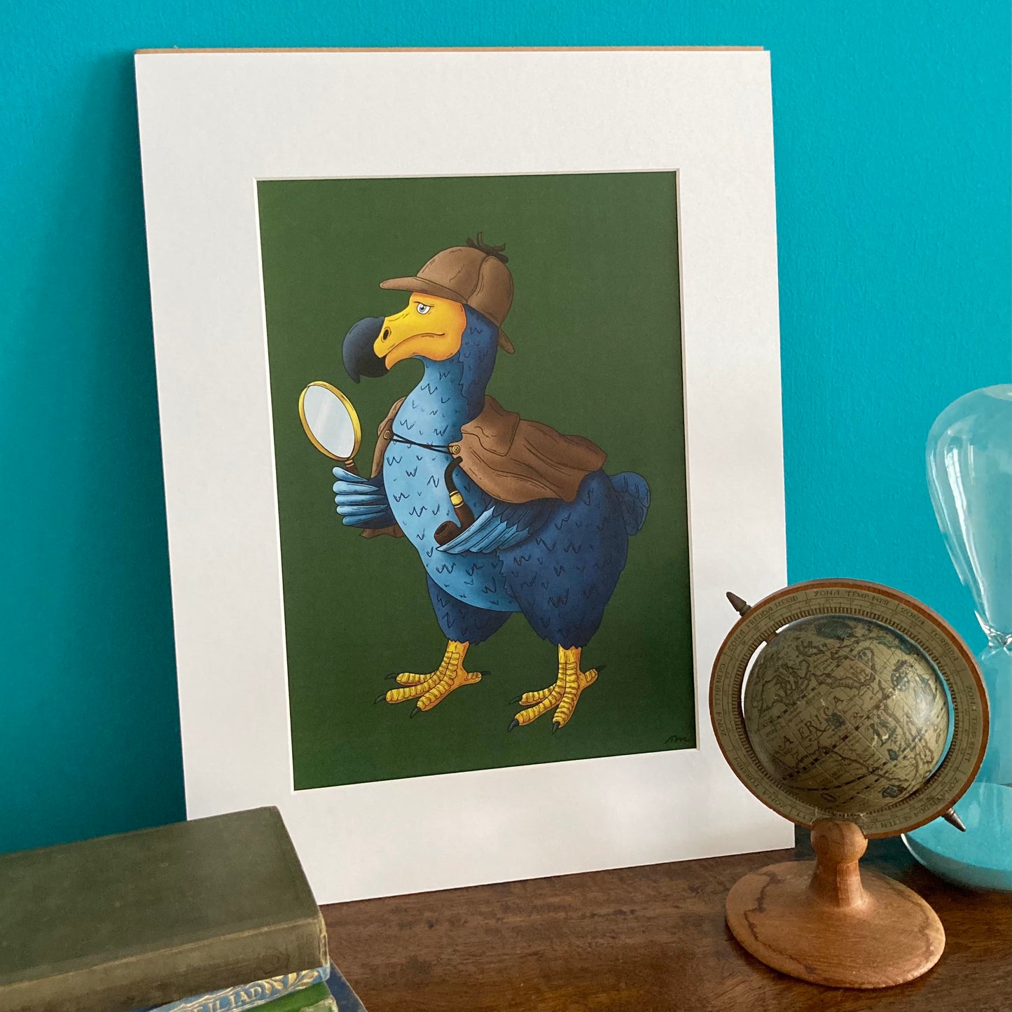 Sherlock Dodo Mounted Giclée Art Print