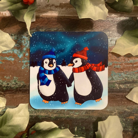 Winter Penguins Coaster