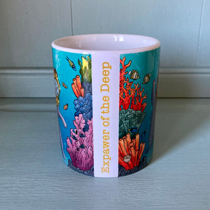 Expawer of the Deep Diving Cat Mug