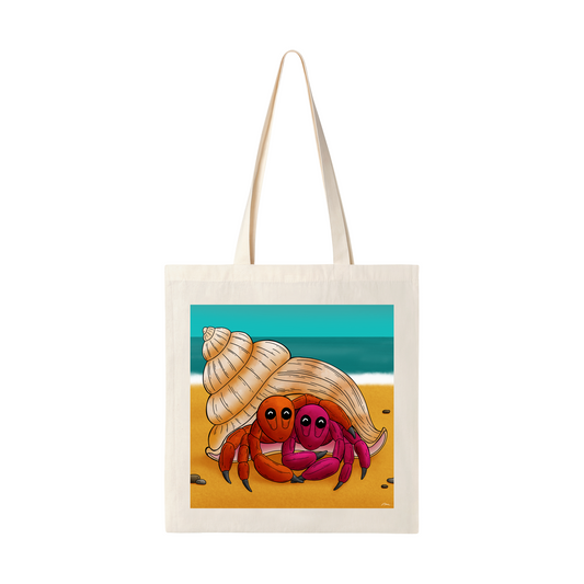 There's No Shell Like Home Hermit Crab Tote Bag