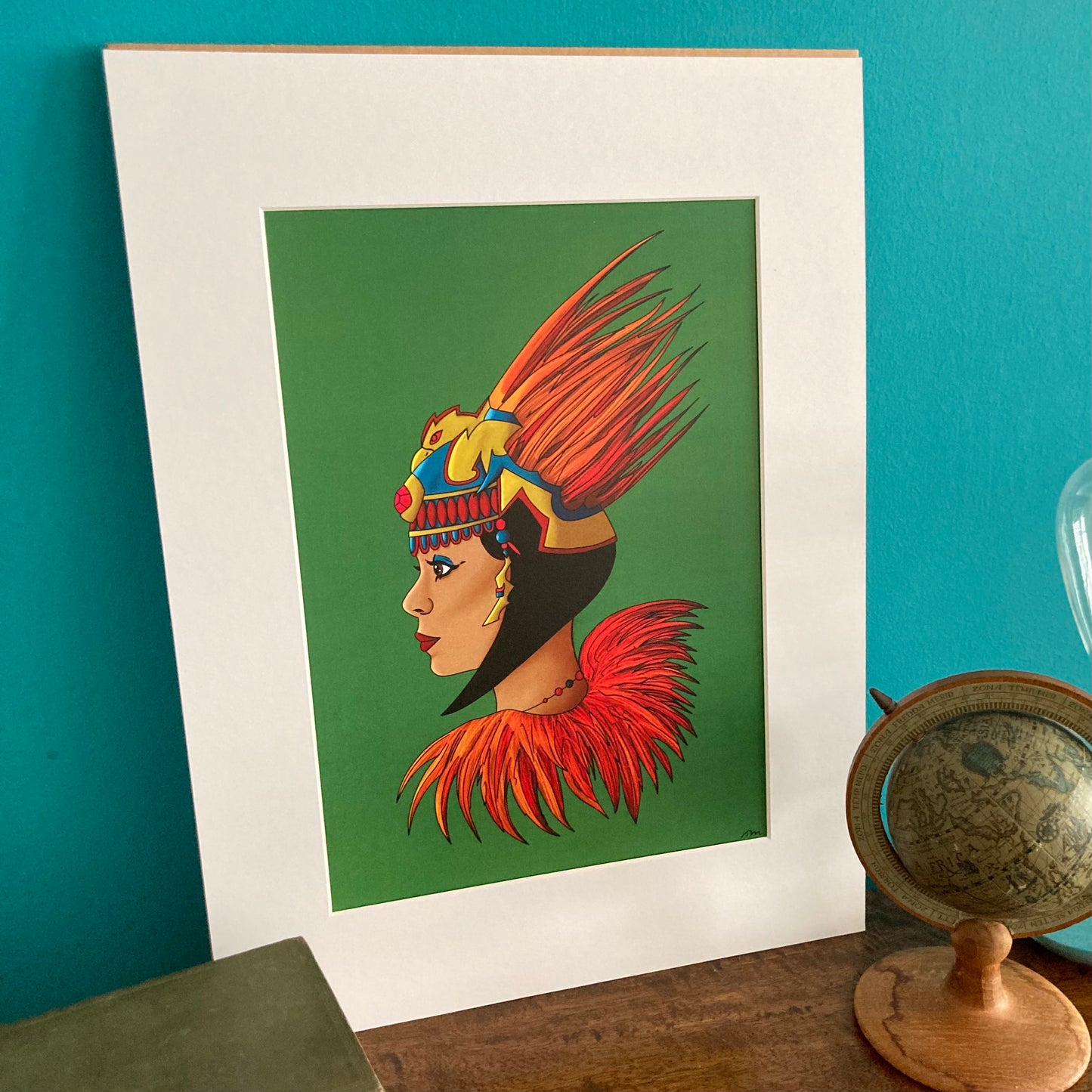 Phoenix Queen Mounted Art Print