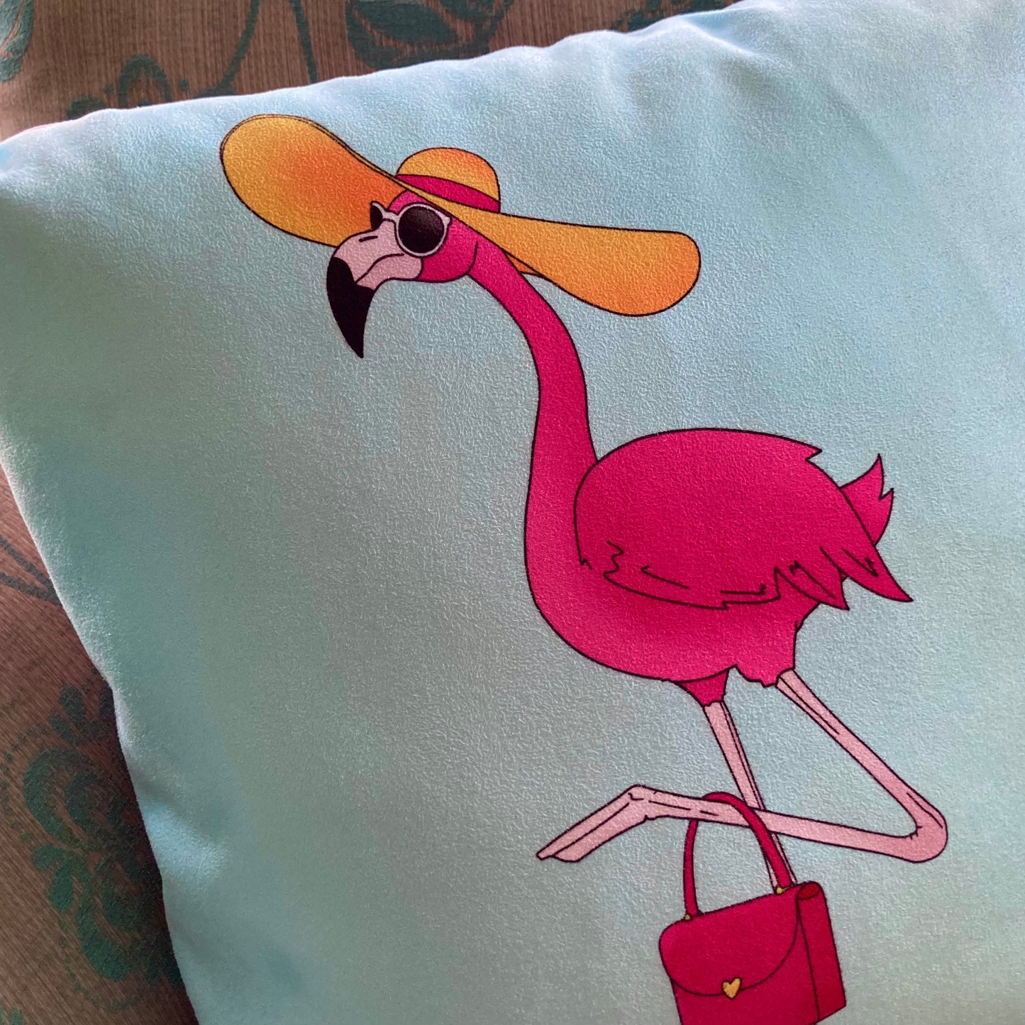 Ms Flo Mingo Flamingo Cushion
