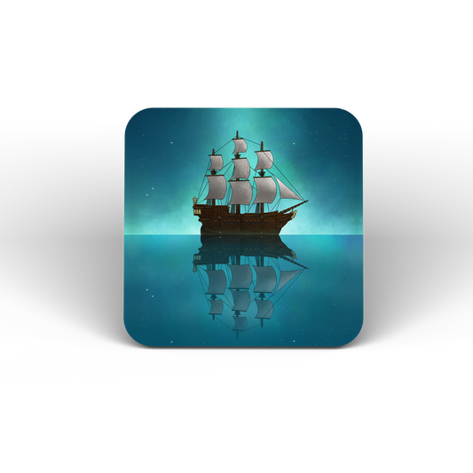 Starry Seas Ship Coasters (Set of 4)