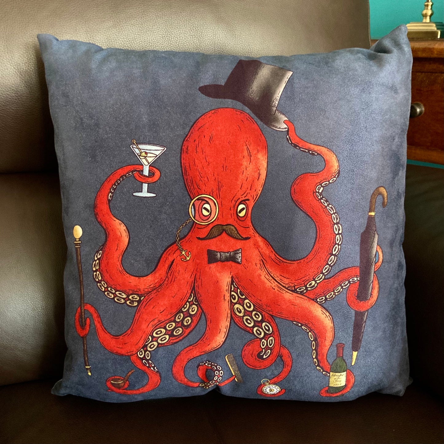 Deeply Dapper Octopus Cushion