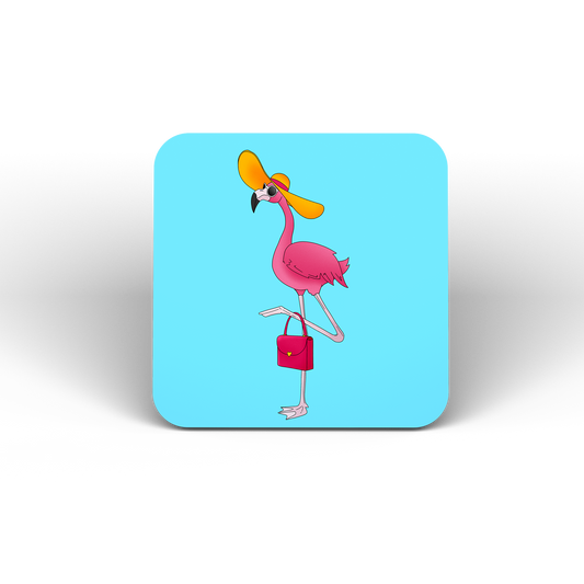 Ms Flo Mingo Flamingo Coaster