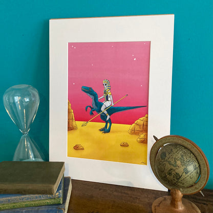 Ancient Alien Mounted Giclée Art Print