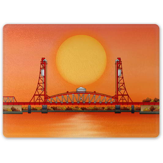 Tees Newport Bridge Glass Chopping Board