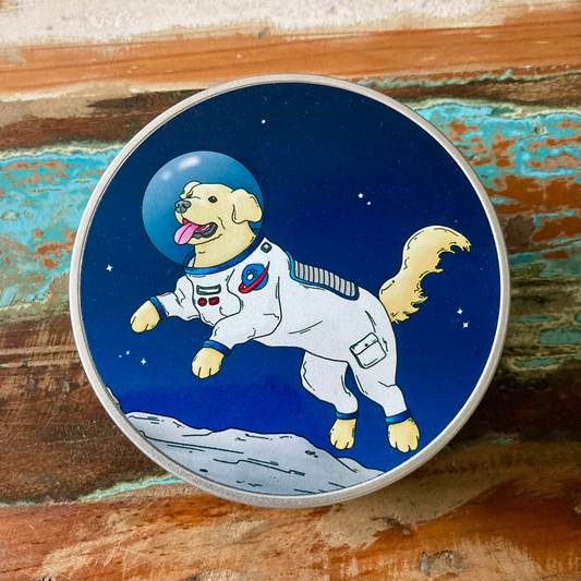 Moon Walkies Astronaut Dog Trinket Tin