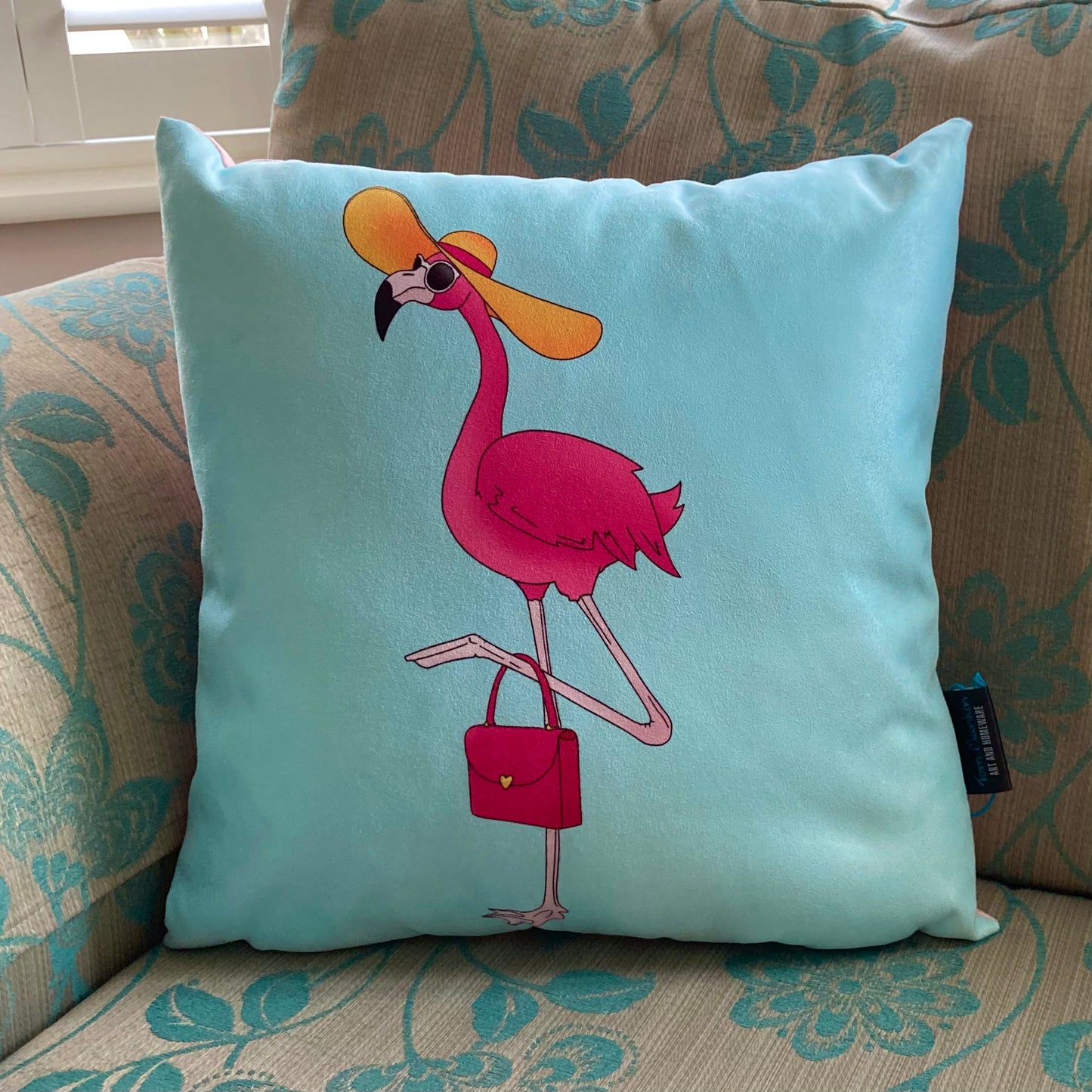 Ms Flo Mingo Flamingo Cushion