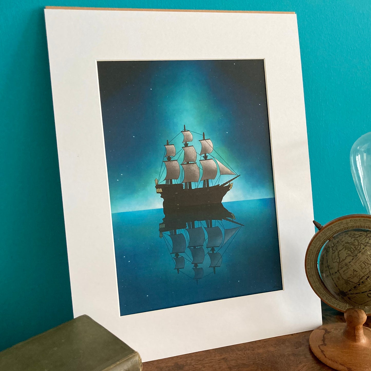 Starry Seas Mounted Art Print