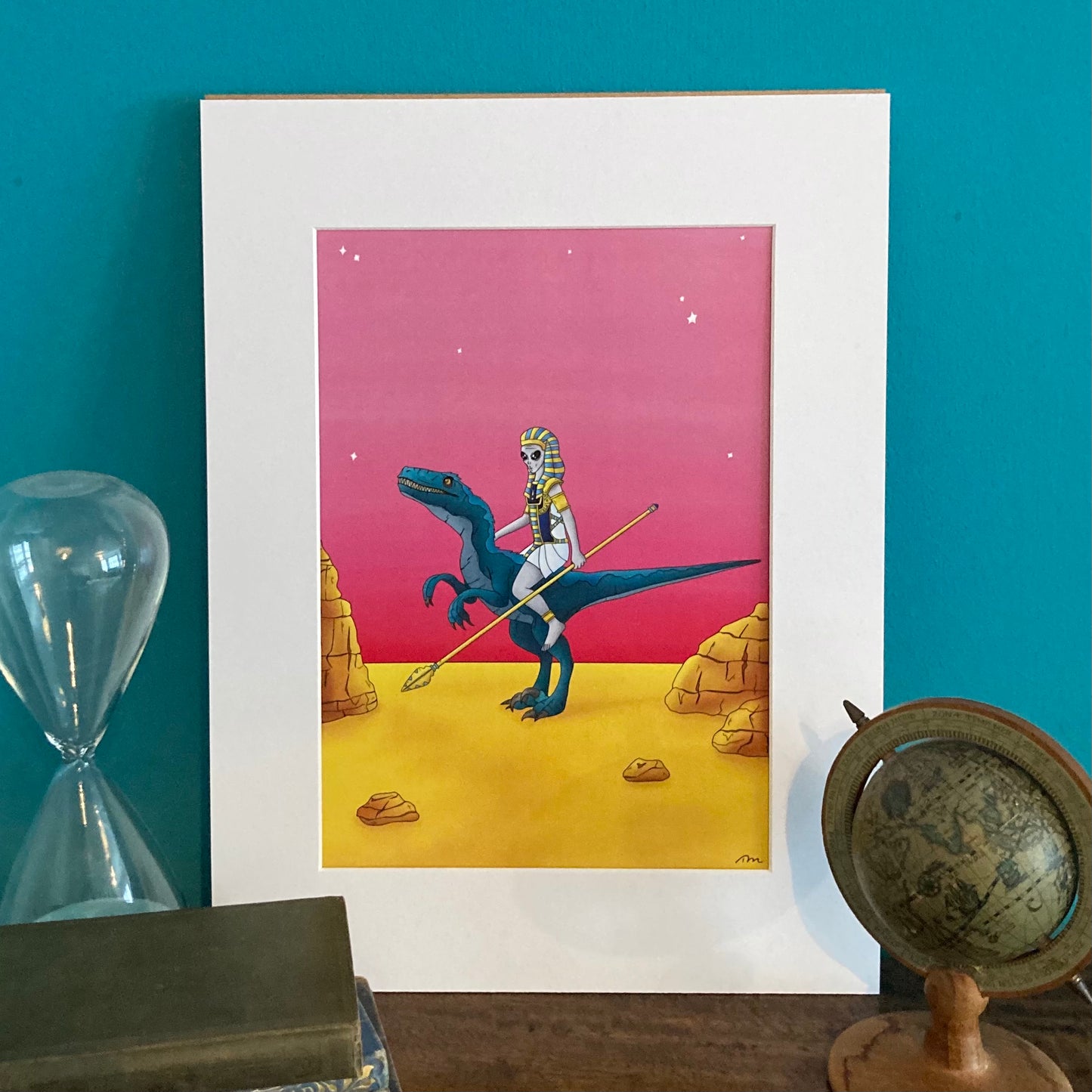 Ancient Alien Mounted Art Print