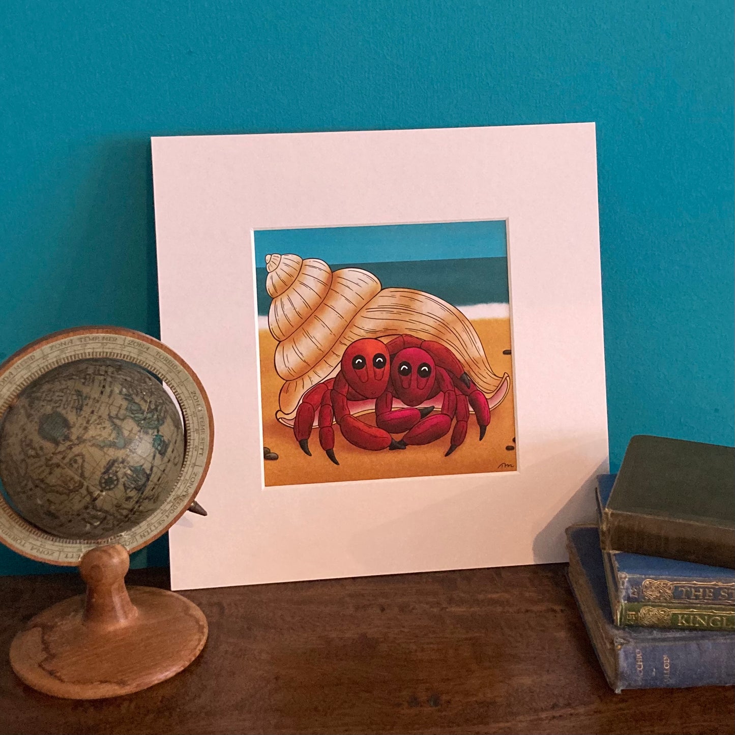 There's No Shell Like Home Mounted Art Print