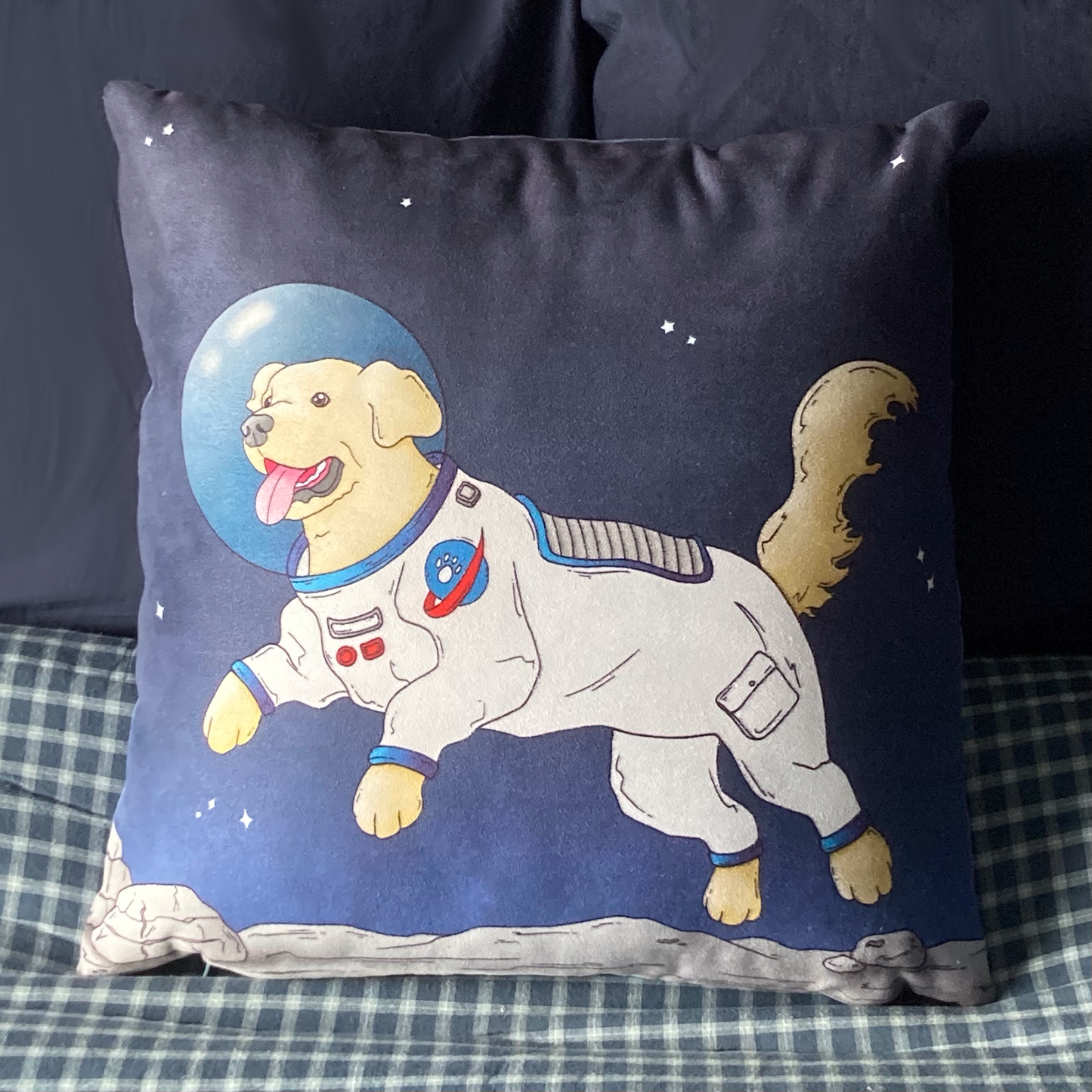 Moon Walkies Astronaut Dog Cushion