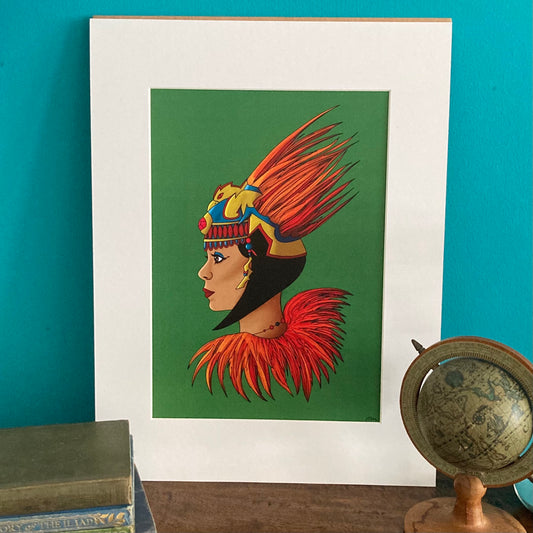 Phoenix Queen Mounted Art Print