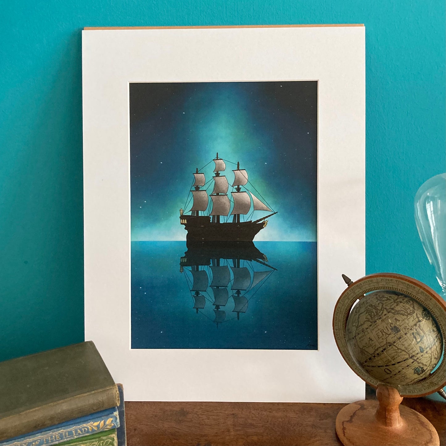 Starry Seas Mounted Art Print