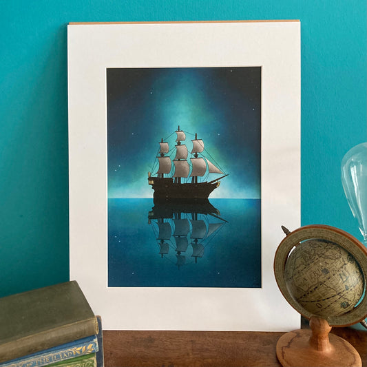 Starry Seas Mounted Giclée Art Print