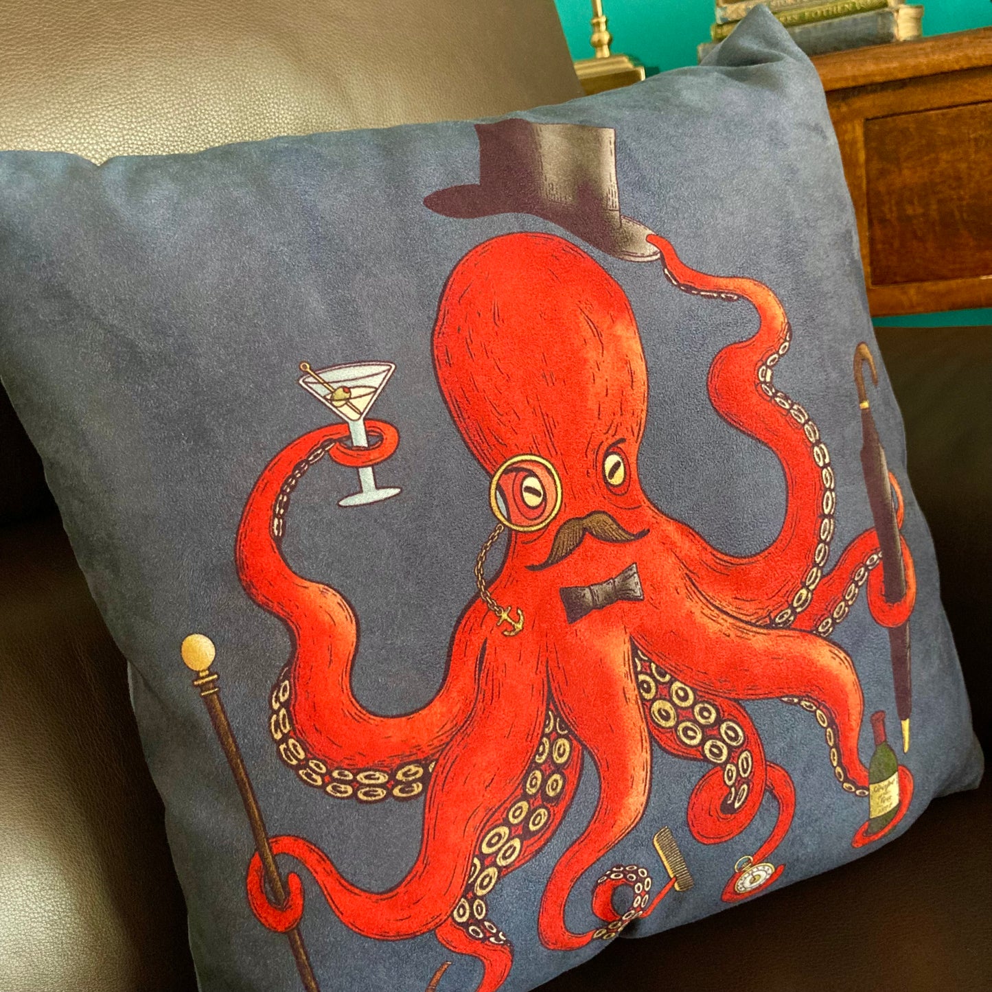 Deeply Dapper Octopus Cushion