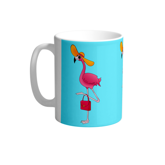 Ms Flo Mingo 10oz Ceramic Flamingo Mug