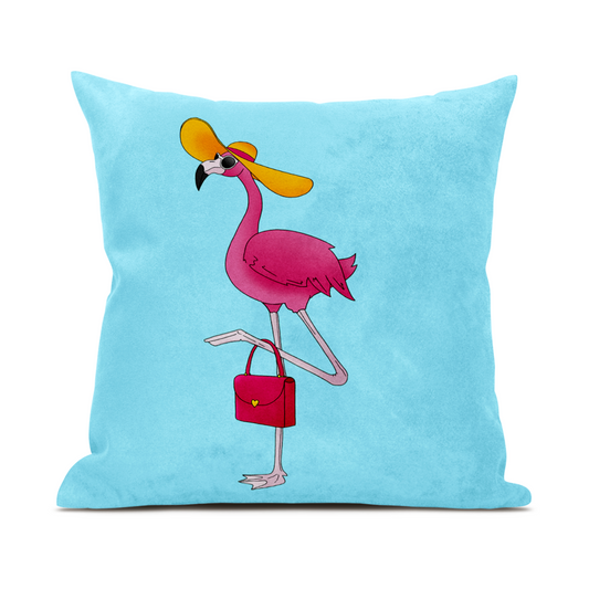 Ms Flo Mingo Flamingo Cushion