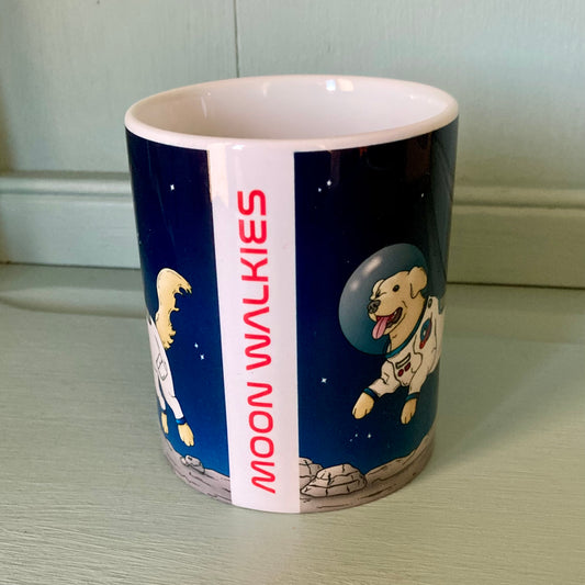 Moon Walkies Astronaut Dog Ceramic Mug
