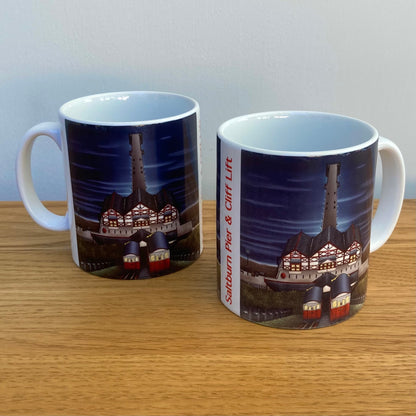 Saltburn Pier and Cliff Lift Ceramic Mug