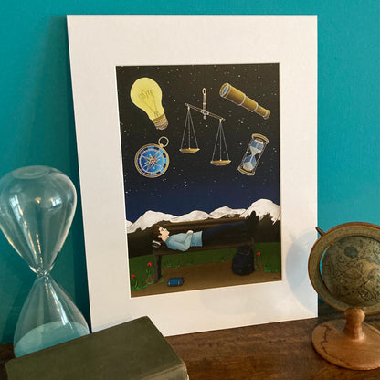 Written in the Stars Mounted Giclée Art Print