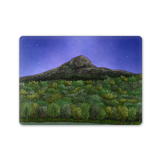 Roseberry Topping Glass Chopping Board