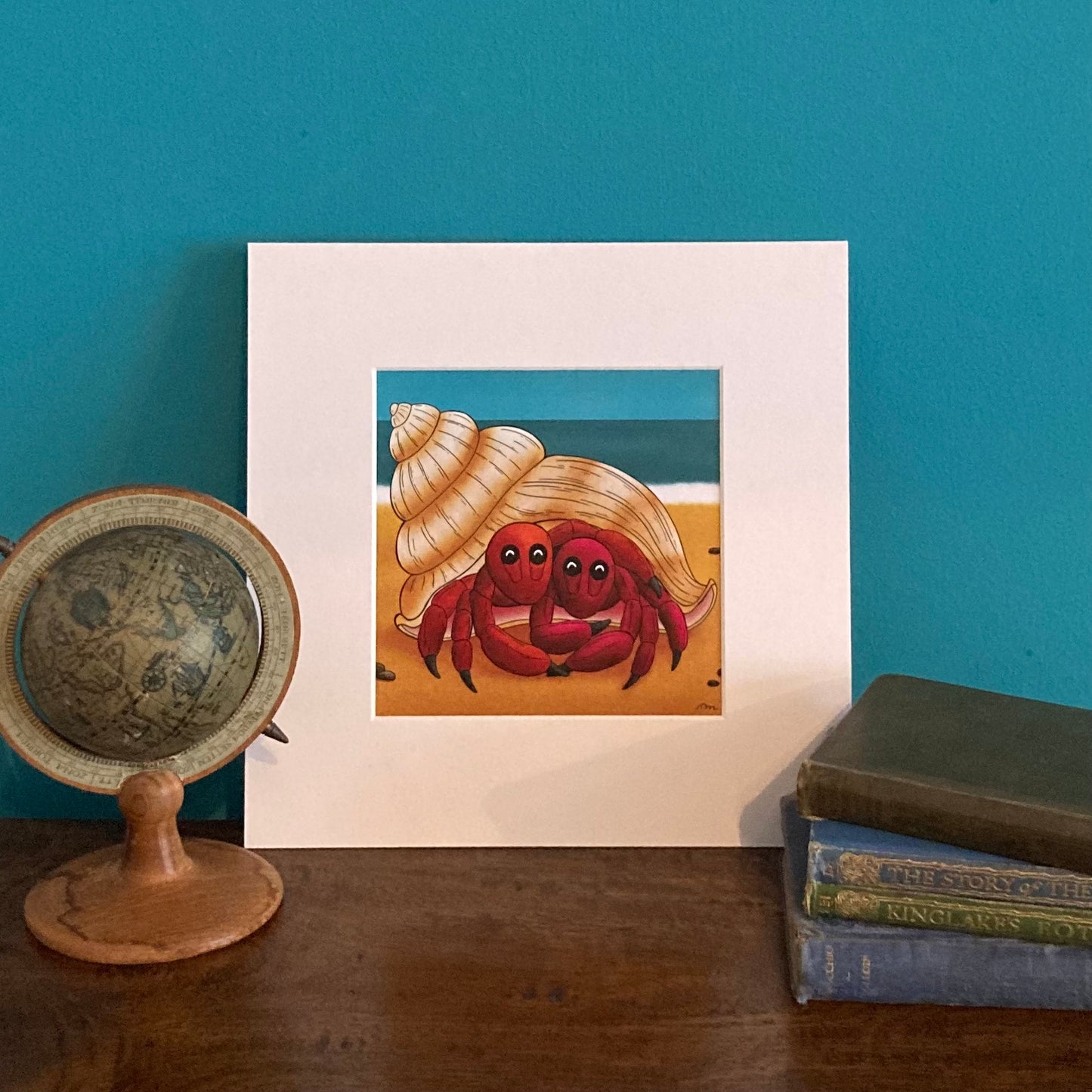 There's No Shell Like Home Mounted Art Print