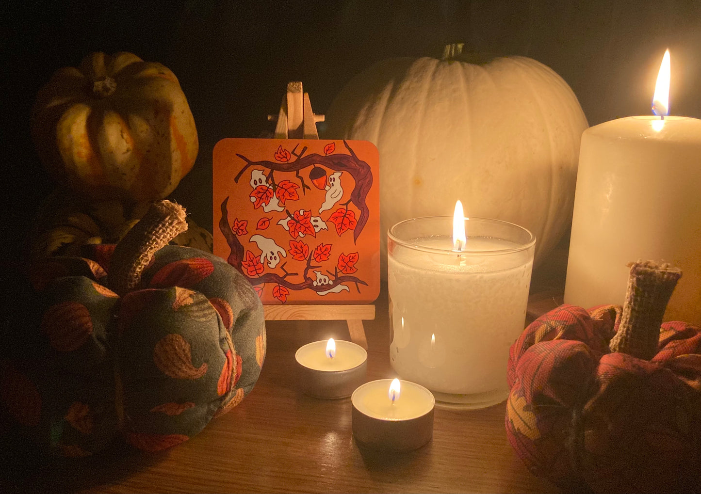 Autumn Spooks Halloween Coaster