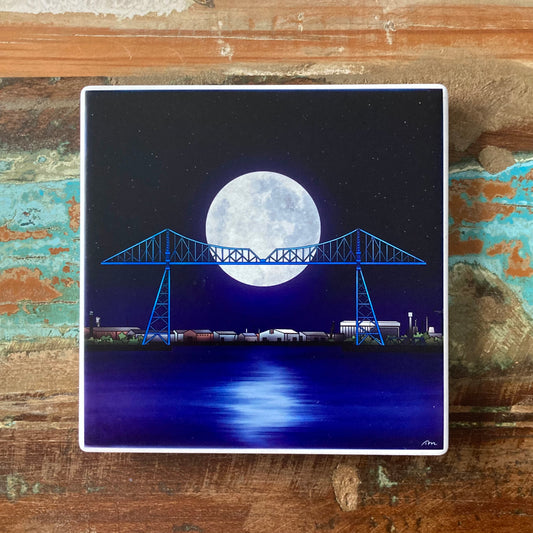 Tees Transporter Bridge Ceramic Coaster