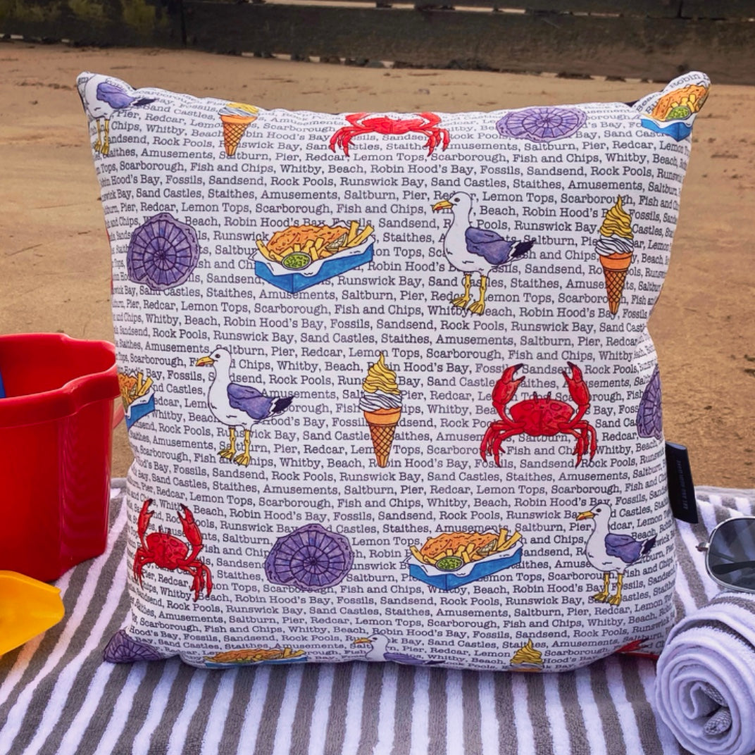 North Yorkshire Seaside Cushion