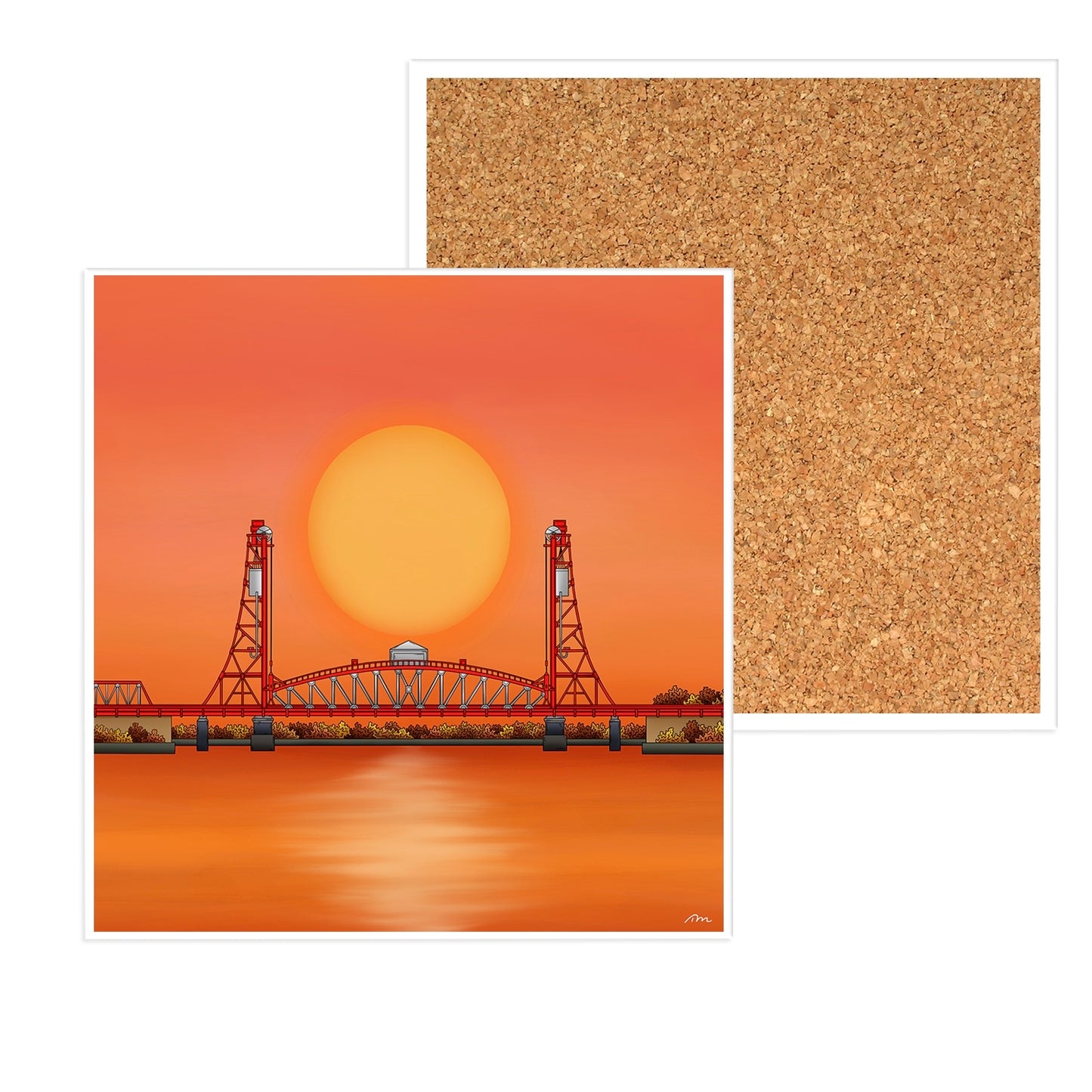 Tees Newport Bride Ceramic Coaster