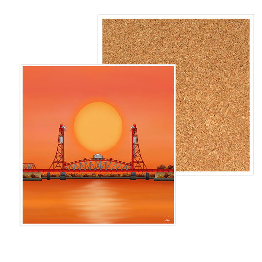 Tees Newport Bride Ceramic Coaster