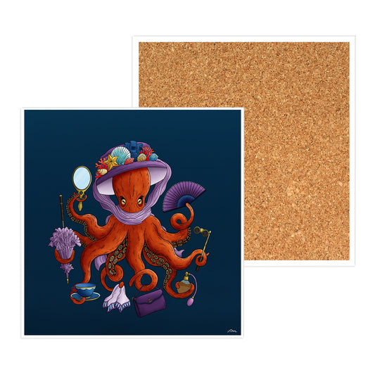 Deeply Dainty Ceramic Octopus Coaster