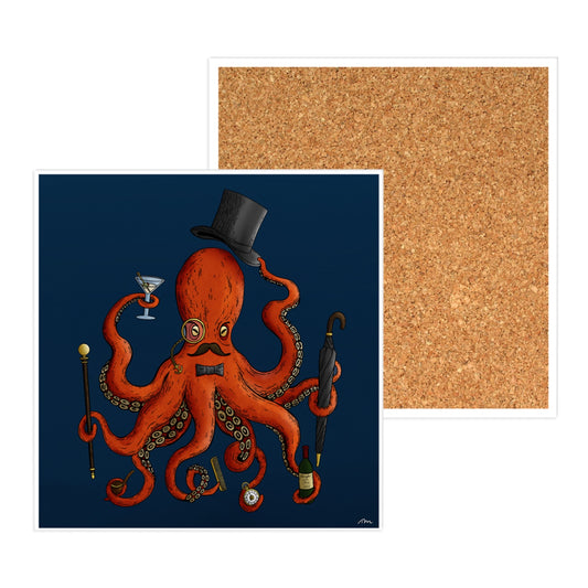 Deeply Dapper Ceramic Coaster